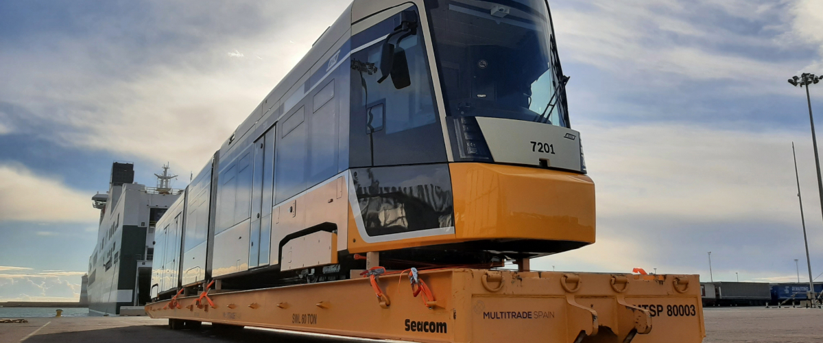 Milan's new trams transported on Grimaldi ships