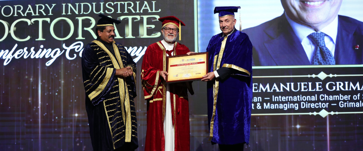Honorary Industrial Doctorate awarded to Emanuele Grimaldi