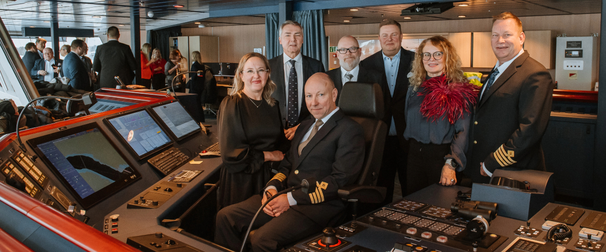 Finnlines celebrates the arrival of the Finncanopus