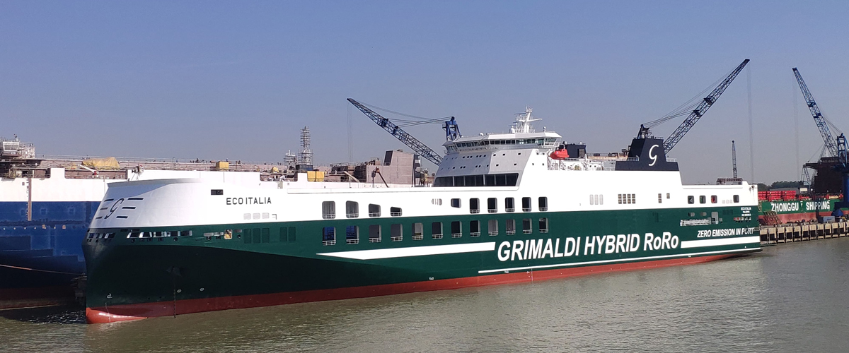 The Eco Italia enters the Grimaldi fleet