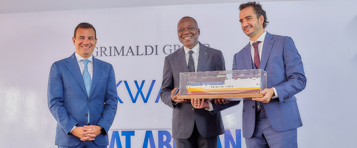Festeggiamenti per il primo scalo della Great Abidjan e il 10° anniversario di Grimaldi Côte d'Ivoire