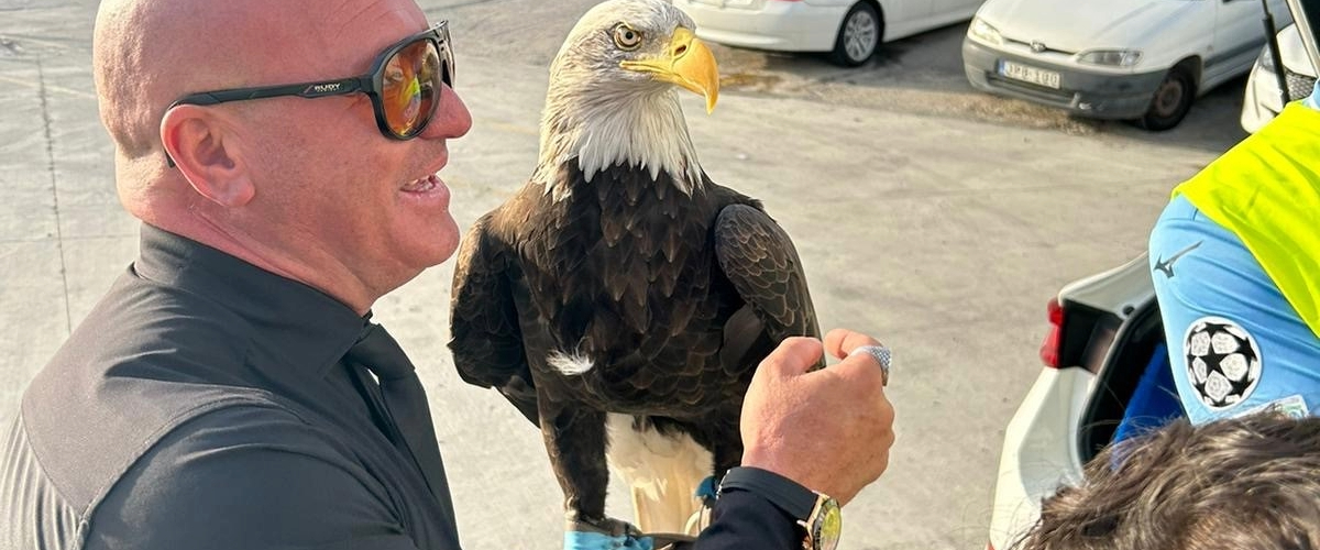 Lazio’s eagle Olympia ‘sails’ to Malta for charity