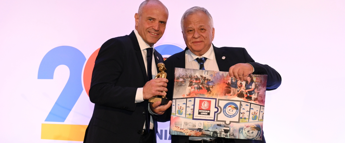 Minoan Lines honoured for its support for 