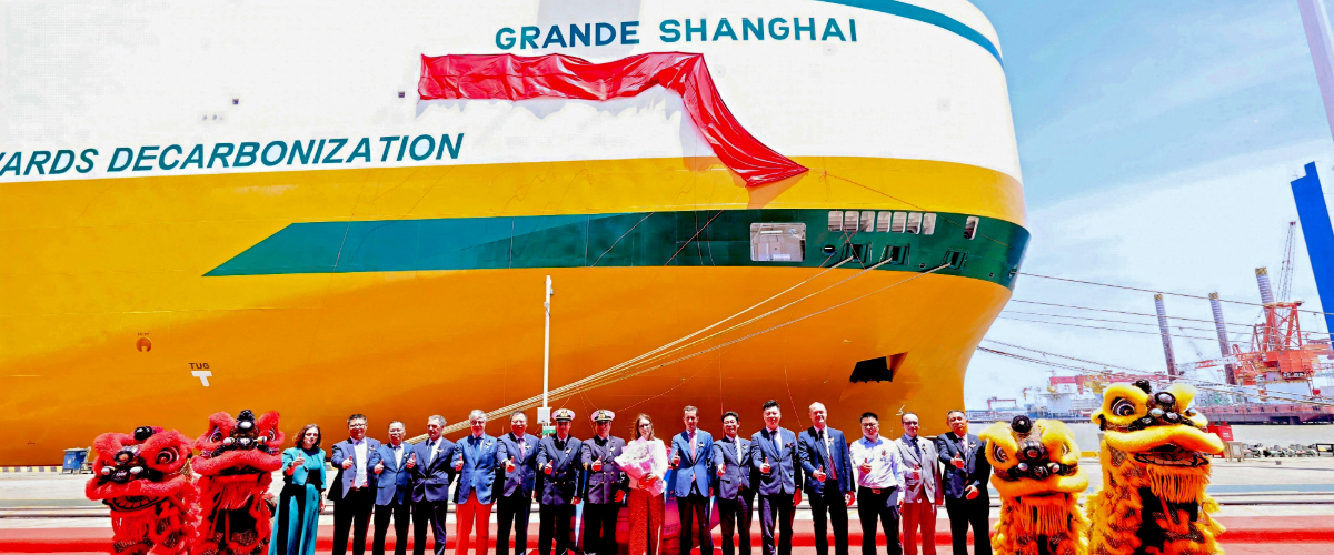 Battezzata la Grande Shanghai, prima car carrier Ammonia Ready del Gruppo Grimaldi
