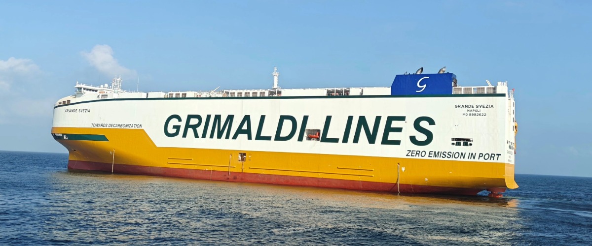 The Grimaldi Group expands its ammonia-ready fleet with the Grande Svezia