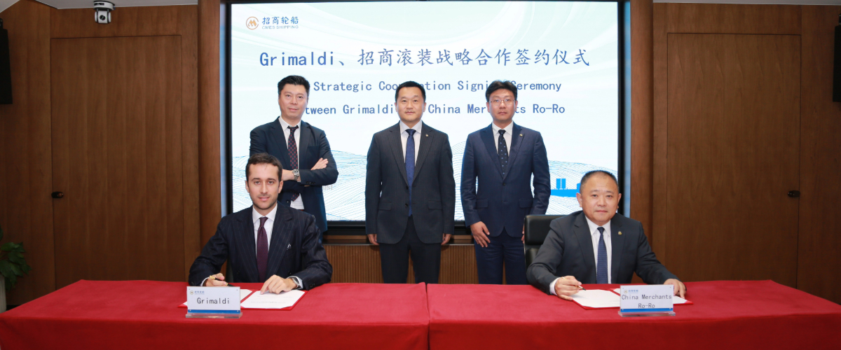 The Grimaldi Group and China Merchants Shenzhen RoRo Shipping sign cooperation agreement