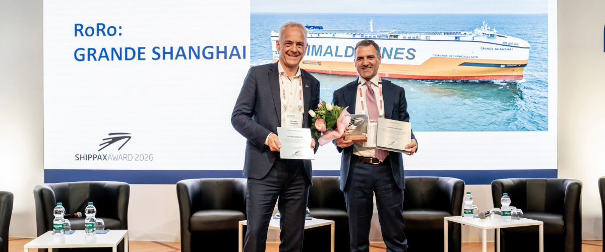 Grande Shanghai wins the Shippax RoRo Award 2026