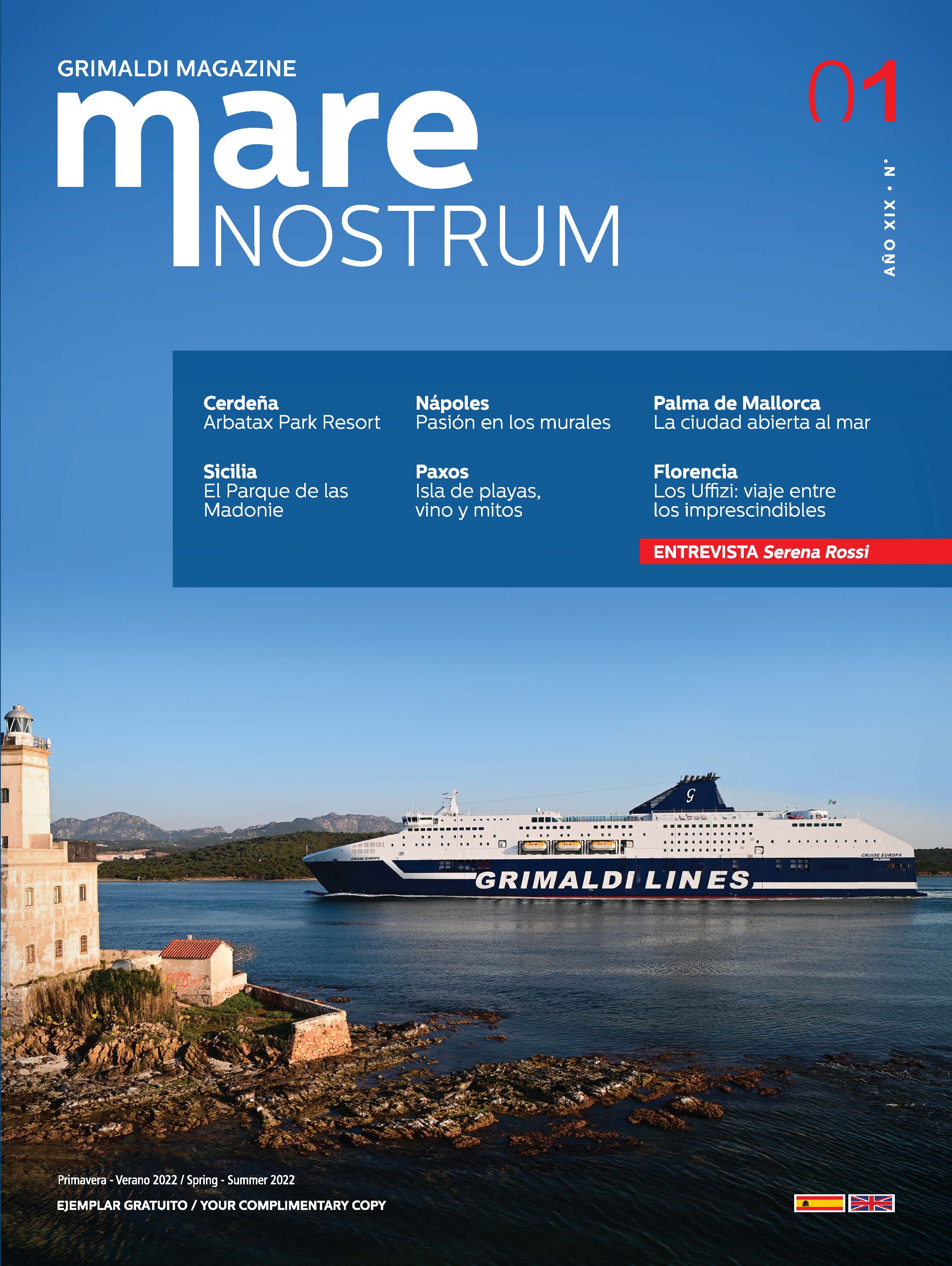 Grimaldi Mare Nostrum Magazine (Year XIX n. 1) Spanish-English